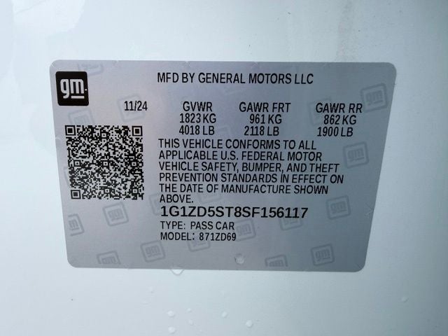 2025 Chevrolet Malibu LT 1LT